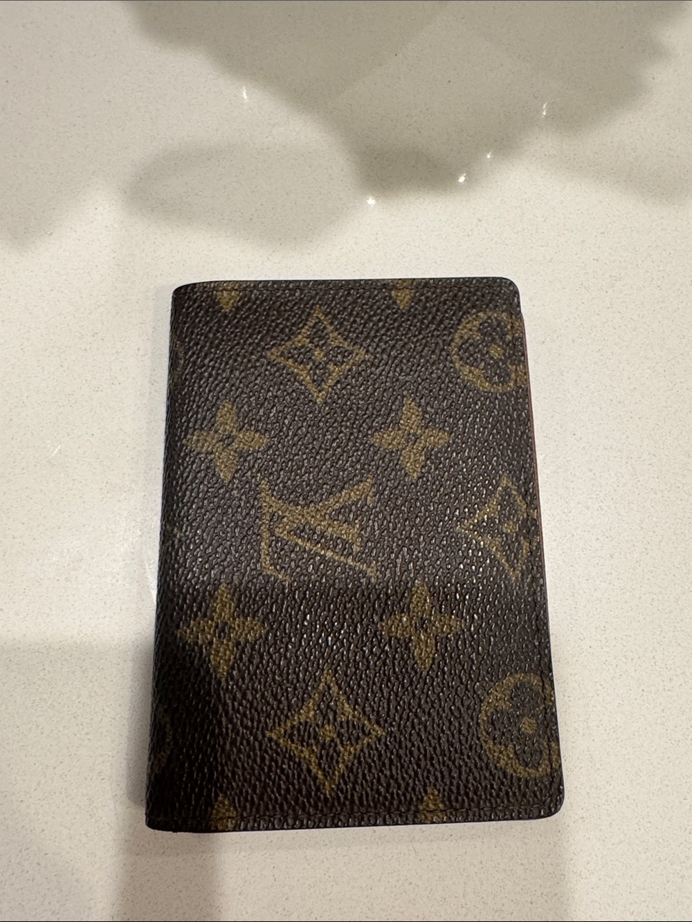 Louis Vuitton Monogram Card Holder in Brown and Tan - authentic!